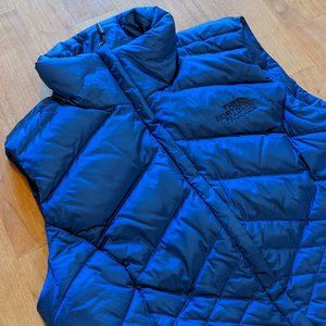 North Face Puffer Vest XS Blue 550 Quilted